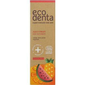 ECODENTA KIDS JUICY FRUIT TOOTHPASTE TANDPASTA TUBE 75 ML