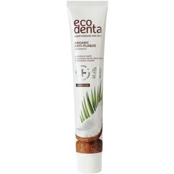 ECODENTA ORGANIC ANTI-PLAQUE TOOTHPASTE TANDPASTA TUBE 75 ML