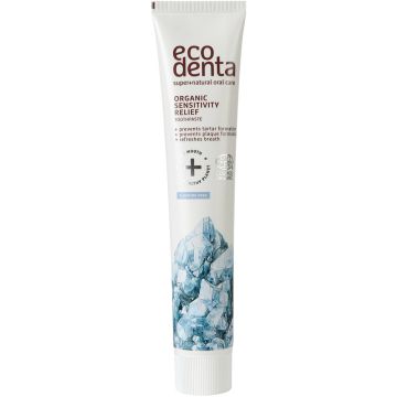 ECODENTA ORGANIC SENSITIVITY RELIEF TOOTHPASTE TANDPASTA TUBE 75 ML