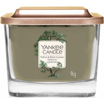 YANKEE CANDLE VETIVER & BLACK CYPRESS GEURKAARS POT 96 GRAM
