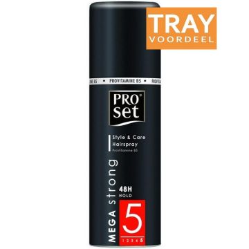 PROSET MEGA STRONG (PROSET) MEGA STRONG HAIRSPRAY HAARLAK TRAY 12 X 50 ML