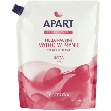 APART FLORAL CARE ROSE CARING LIQUID SOAP VLOEIBARE ZEEP (NAVULLING) 900 ML