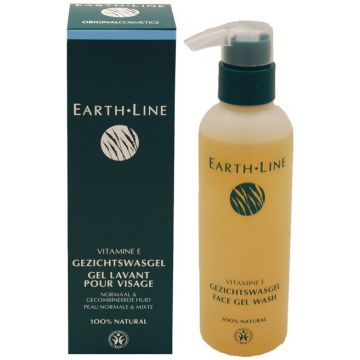EARTH LINE VITAMINE E GEZICHTSWASGEL POMP 200 ML