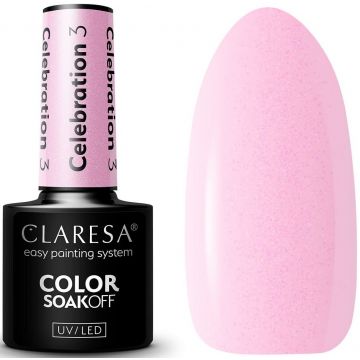 CLARESA COLOR SOAK OFF CELEBRATION 03 UV/LED GELLAK 5 GRAM