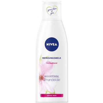 NIVEA VERZACHTENDE REINIGINGSMELK AMANDELOLIE DROGE HUID 200 ML