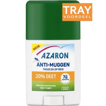 AZARON ANTI-MUGGEN 20% DEET STICK TRAY 76 X 50 ML