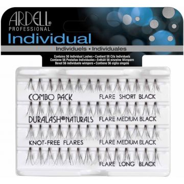 ARDELL INDIVIDUAL COMBO BLACK LASHES NEPWIMPERS DOOSJE 56 STUKS