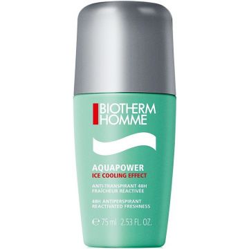 BIOTHERM HOMME AQUAPOWER ICE COOLING EFFECT ANTI-TRANSPIRANT DEO ROLLER 75 ML