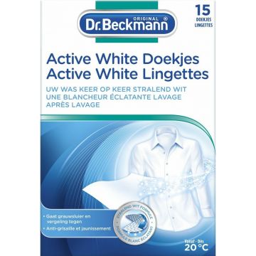 DR. BECKMANN ACTIVE WHITE DOEKJES PAK 15 STUKS