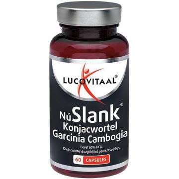 LUCOVITAAL NU SLANK KONJACWORTEL GARCINIA CAMBOGIA CAPSULES POT 60 STUKS