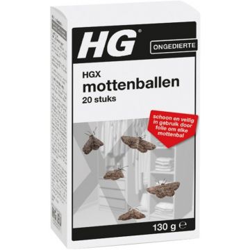 HG ONGEDIERTE (HG) ONGEDIERTE MOTTENBALLEN PAK 130 GRAM