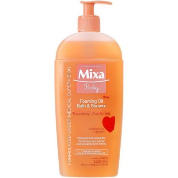 MIXA BABY FOAMING BATH & SHOWER OIL BABY BADOLIE POMP 400 ML