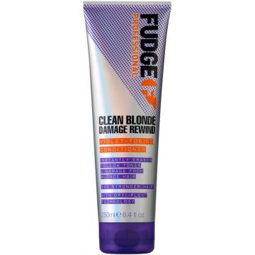 FUDGE CLEAN BLONDE (FUDGE) CLEAN BLONDE DAMAGE REWIND VIOLET-TONING CONDITIONER CREMESPOELING TUBE 250 ML