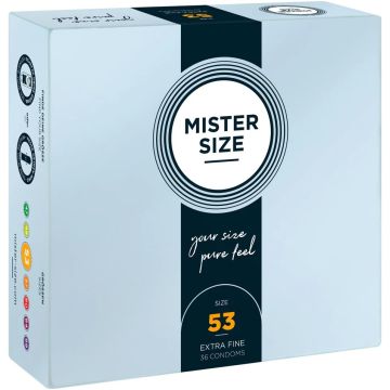 MISTER SIZE 53 MM EXTRA FINE CONDOMS CONDOOMS 36 STUKS
