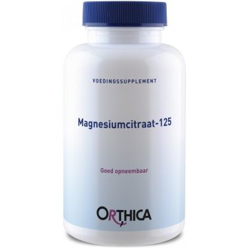 ORTHICA VOEDINGSSUPPLEMENT MAGNESIUMCITRAAT-125 CAPSULES POT 90 STUKS