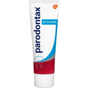 PARODONTAX NO FLUORIDE (PARODONTAX) NO FLUORIDE TANDPASTA TUBE 75 ML (DOOSJE BESCHADIGD)