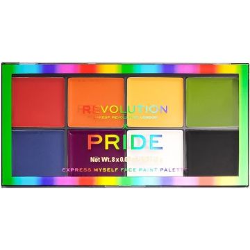REVOLUTION X PRIDE EXPRESS MYSELF FACE PAINT PALETTE 16 GRAM