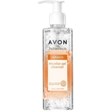 AVON NUTRA EFFECTS RADIANCE MICELLAR GEL CLEANSER REINIGINGSGEL 195 ML