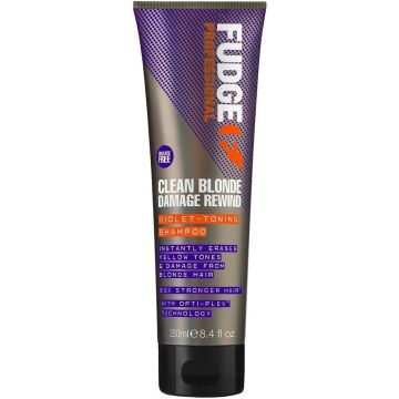 FUDGE CLEAN BLONDE (FUDGE) CLEAN BLONDE DAMAGE REWIND VIOLET-TONING SHAMPOO TUBE 250 ML