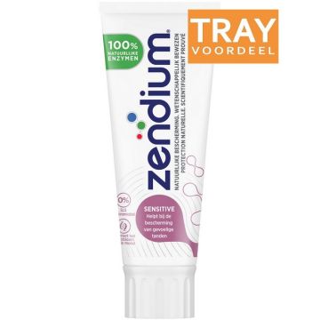 ZENDIUM SENSITIVE TANDPASTA TRAY 12 X 75 ML