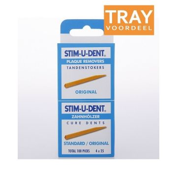 STIM-U-DENT ORIGINAL TANDENSTOKERS TRAY 72 X 4 X 25 STUKS