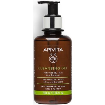 APIVITA LIME & PROPOLIS CLEANSING GEL GEZICHTSREINIGER 200 ML