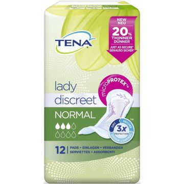 TENA LADY DISCREET NORMAL VERBAND PAK 12 STUKS