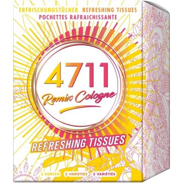 4711 REMIX COLOGNE REFRESHING TISSUES VERFRISSINGSDOEKJES 10 STUKS
