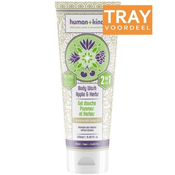 HUMAN+KIND APPLE & HERBS BODY WASH DOUCHEGEL 6 X 200 ML