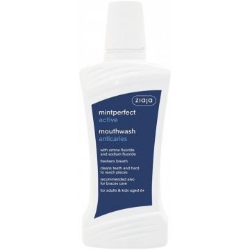 ZIAJA MINTPERFEKT (ZIAJA) MINTPERFEKT ACTIV ANTICARIES MOUTHWASH MONDWATER FLACON 500 ML