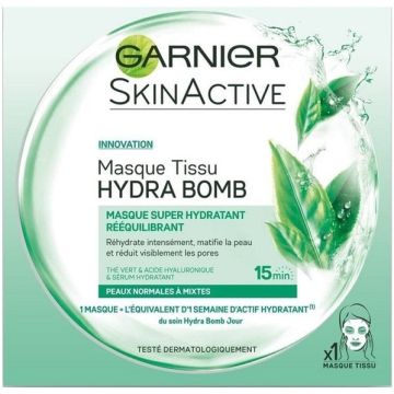 GARNIER SKIN ACTIVE HYDRA BOMB (GARNIER) HYDRA BOMB NORMALE TOT GECOMBINEERDE HUID GEZICHTSMASKER ZAKJE 30 ML