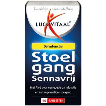 LUCOVITAAL STOELGANG SENNAVRIJ TABLETTEN POT 60 STUKS