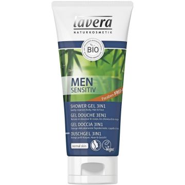 LAVERA MEN SENSITIV SHOWERGEL 3-IN-1 DOUCHEGEL TUBE 200 ML