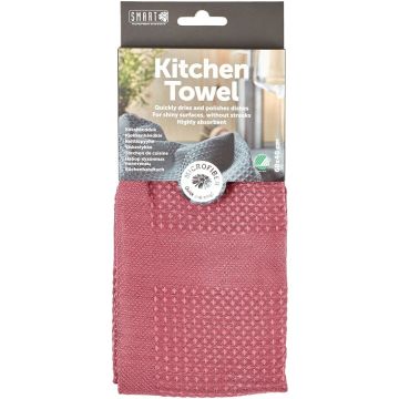 SMART MICROFIBER ROZE KEUKENDOEK 1 STUK