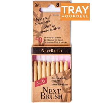 NEXTBRUSH ISO 0 1,9 MM TANDENRAGERS TRAY 6 X 8 STUKS