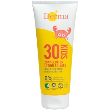 DERMA KIDS SPF 30 ZONNELOTION ZONNEBRAND TUBE 200 ML