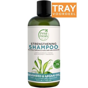 PETAL FRESH SEAWEED & ARGAN OIL (PETAL FRESH) SEAWEED & ARGAN OIL STRENGHTENING SHAMPOO TRAY 6 X 475 ML