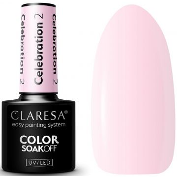 CLARESA COLOR SOAK OFF CELEBRATION 02 UV/LED GELLAK 5 GRAM