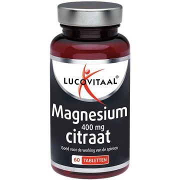 LUCOVITAAL MAGNESIUM 400 MG CITRAAT TABLETTEN 60 STUKS