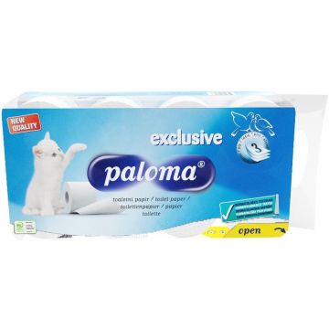 PALOMA 3 LAAGS TOILETPAPIER PAK 8 ROLLEN