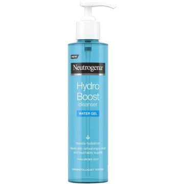 NEUTROGENA HYDRO BOOST WATER GEL CLEANSER GEZICHTSREINIGER POMP 200 ML