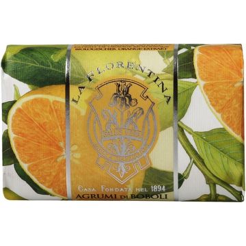 LA FLORENTINA BOBOLI CITRUS (LA FLORENTINA) BOBOLI CITRUS BATH SOAP BADZEEP WIKKEL 200 GRAM