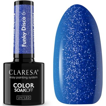 CLARESA COLOR SOAK OFF FUNKY DISCO 06 UV/LED GELLAK 5 GRAM