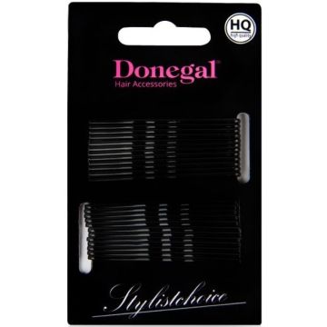 DONEGAL BOBBYPINS BLACK 6 CM SCHUIFSPELDJES 24 STUKS