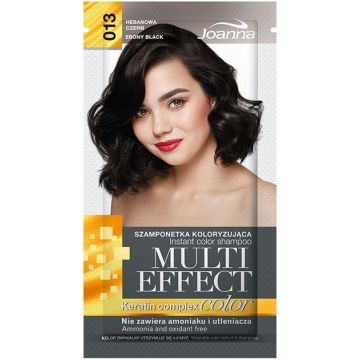 JOANNA MULTI EFFECT (JOANNA) MULTI EFFECT 13 EBONY BLACK INSTANT COLOR SHAMPOO HAARKLEURING ZAKJE 35 GRAM
