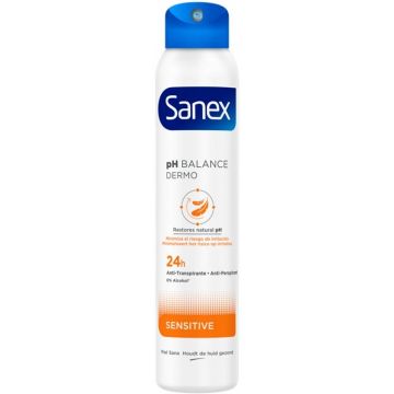 SANEX DERMO SENSITIVE (SANEX) DERMO SENSITIVE DEO SPRAY SPUITBUS 200 ML