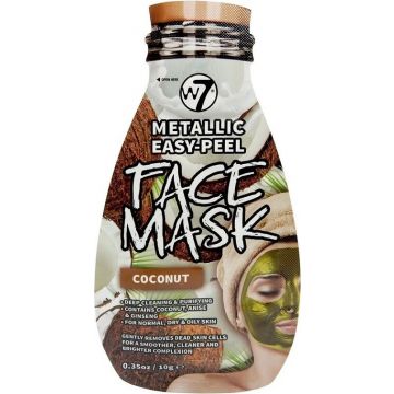 W7 COCONUT METALLIC EASY-PEEL FACE MASK GEZICHTSMASKER ZAKJE 10 GRAM