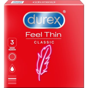 DUREX THIN FEEL CONDOOMS 3 STUKS
