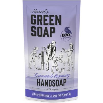 MARCEL'S GREEN SOAP LAVENDER & ROSEMARY HANDSOAP VLOEIBARE HANDZEEP (REFILL) 500 ML