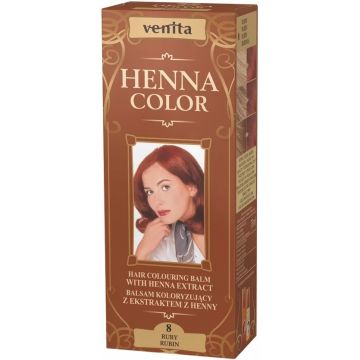 VENITA HENNA COLOR (VENITA) HENNA COLOR 8 RUBY HAIR COLOURING BALM 75 ML